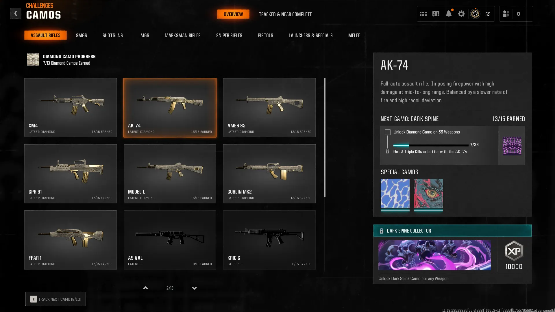 🔥BO6🔥7 Diamond Camos🔥Acc level 40+💎 Hand Grinded | Linkable To All Platforms✅